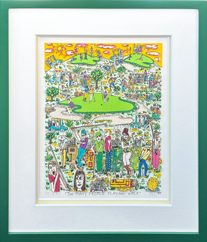 ジェームス・リジィ《TOO MANY PEOPLE PLAYING GOLF》の作品写真