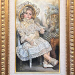 牧野邦夫《フランス人形》（油彩）の作品写真
