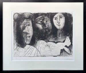 パブロ・ピカソ《イカロスの失墜》（銅版画）の作品写真