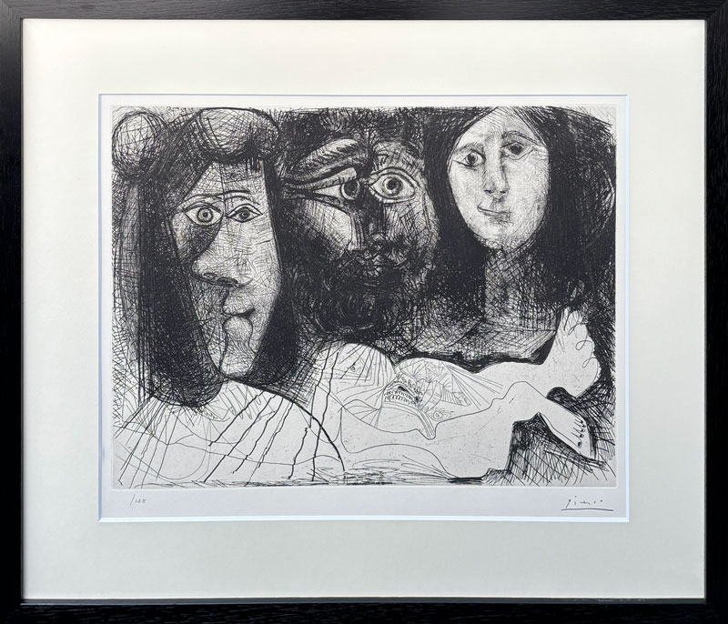 パブロ・ピカソ《イカロスの失墜》（銅版画）の作品写真